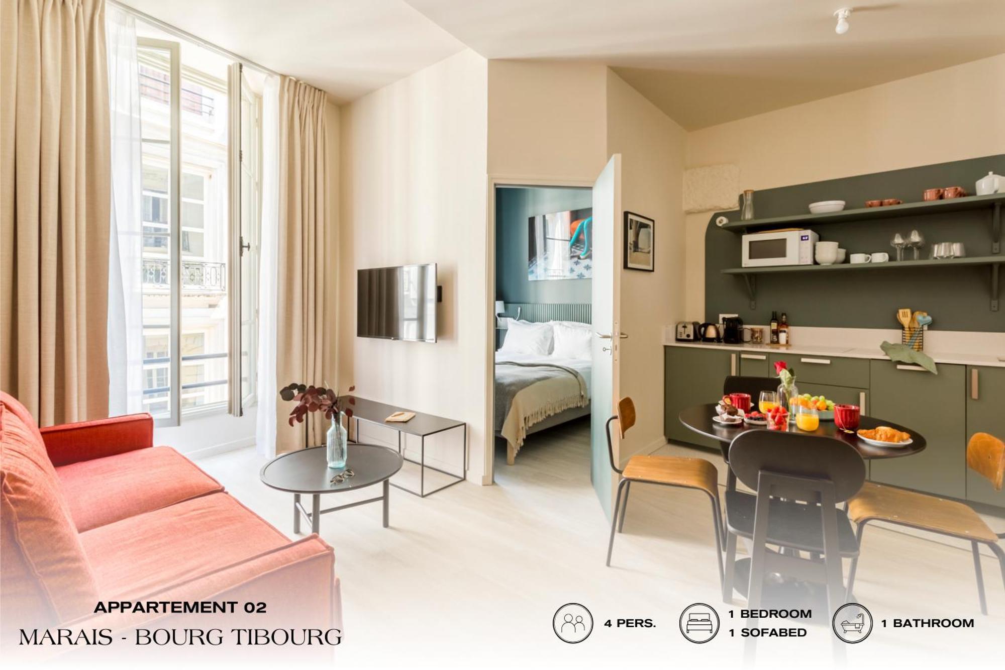 Beauquartier - Marais, Bourg Tibourg Apartment Paris Ngoại thất bức ảnh