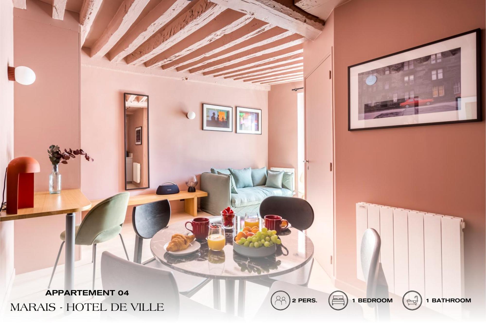 Beauquartier - Marais, Bourg Tibourg Apartment Paris Ngoại thất bức ảnh